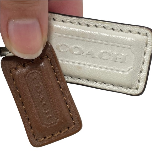 Coach Park Color Block Leather Crossbody Messenger Bag Coastal Nautical - Picture 5 of 13